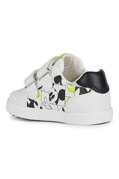 Geox Pantofi sport cu inchidere velcro si imprimeu cu Mickey Mouse Baieti