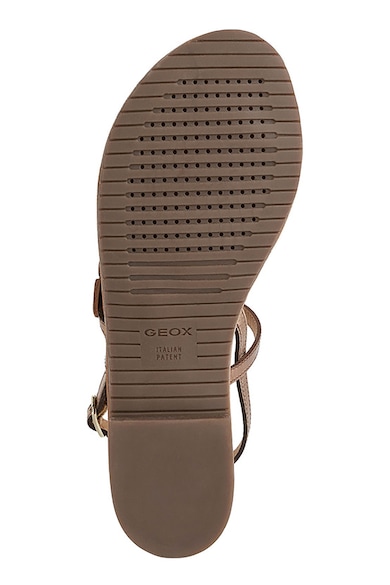 Geox Кожени сандали с метализиран ефект Жени