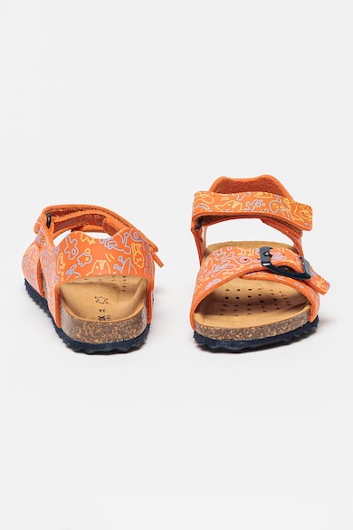 Geox Sandale cu velcro si imprimeu Ghita Fete