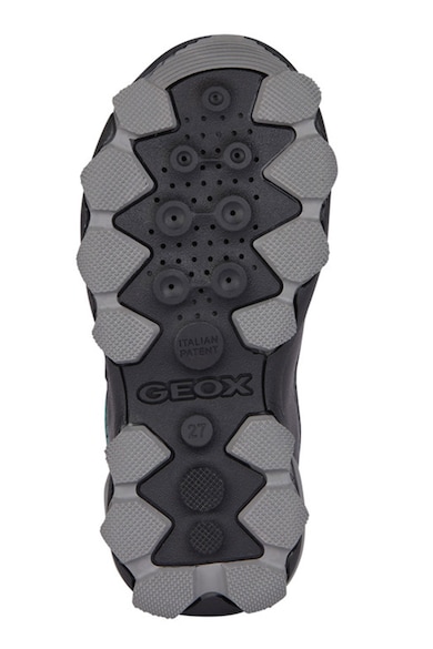 Geox Pantofi sport cu detalii din piele si piele intoarsa Buller Fete