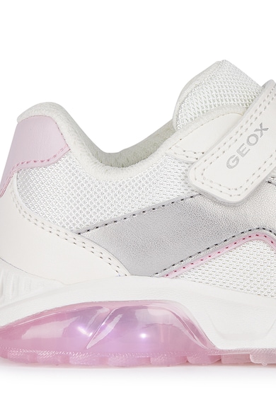 Geox Tépőzáras műbőr és textil sneaker Lány