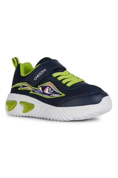 Geox Спортни обувки от еко кожа с велкро и мрежа Момичета