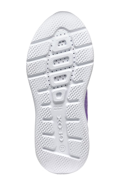 Geox Pantofi sport din material textil si piele ecologica cu velcro Fete