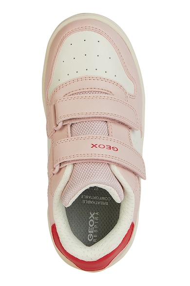 Geox Pantofi sport din piele ecologica cu model colorblock Fete