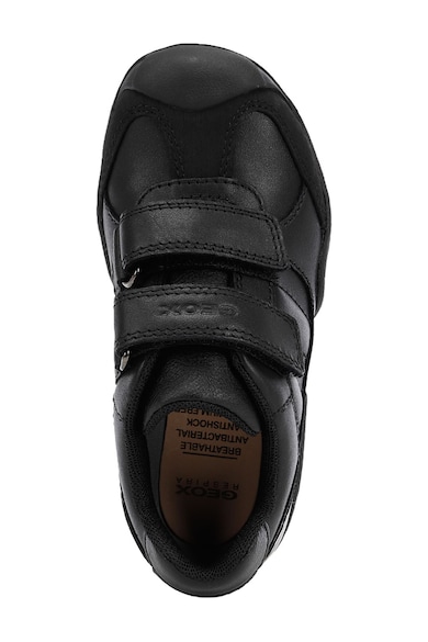 Geox Pantofi sport de piele si piele ecologica cu velcro Baieti