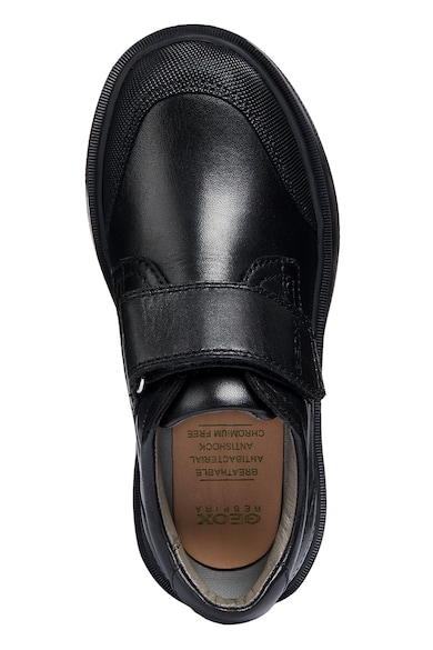 Geox Pantofi de piele cu velcro si detalii texturate Baieti