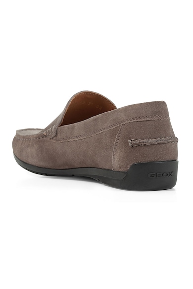 Geox Pantofi loafer uni de piele intoarsa Barbati