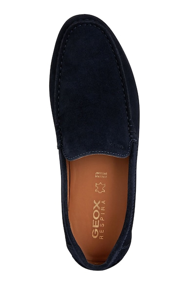 Geox Pantofi loafer uni de piele intoarsa Barbati