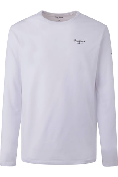 Bluza cu imprimeu logo Original Basic - Alb