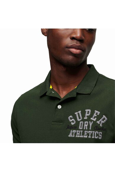 SUPERDRY Тениска Superstate с яка и бродирано лого Мъже