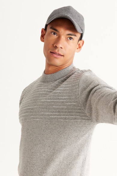 AC&Co Пуловер с вълна с овално деколте Мъже