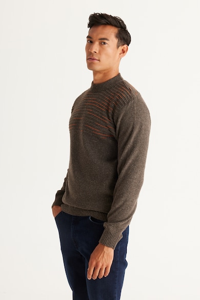 AC&Co Kerek nyakú gyapjútartalmú pulóver férfi