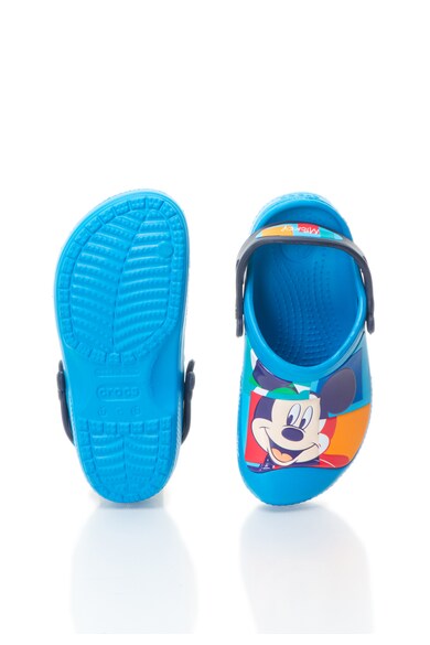 Crocs Saboti albastri slingback cu Mickey Mouse Fete