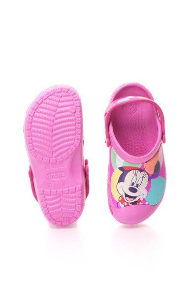 Crocs Saboti roz slingback cu Minnie Mouse Fete