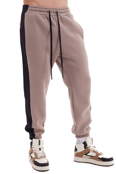 HAMZA Pantaloni de trening cu segmente contrastante Barbati