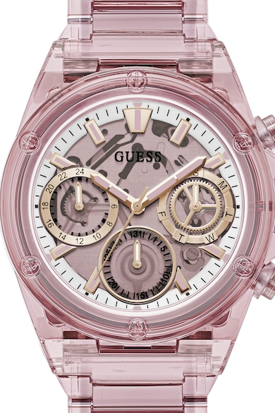 GUESS Ceas analog cu aspect transparent Femei