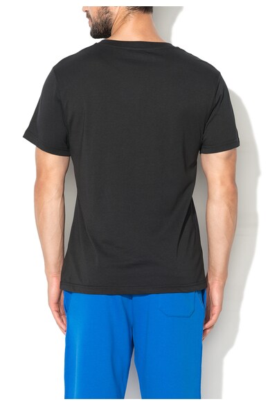 Moschino Tricou de plaja negru cu imprimeu Barbati