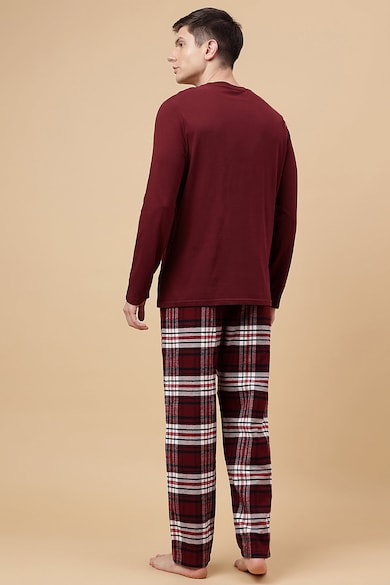 Marks & Spencer Kockás hosszú pizsama férfi