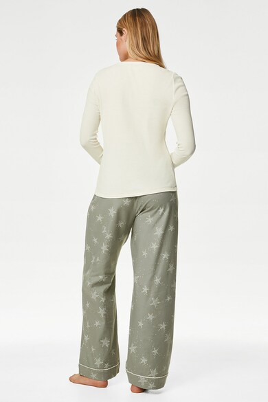Marks & Spencer Hosszú pizsama mintás nadrágrésszel női
