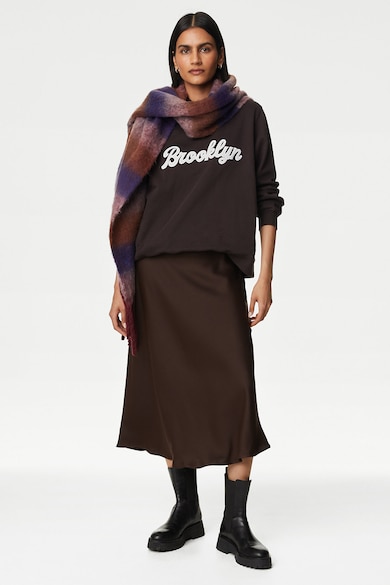 Marks & Spencer Kapucnis pulóver hímzett felirattal női