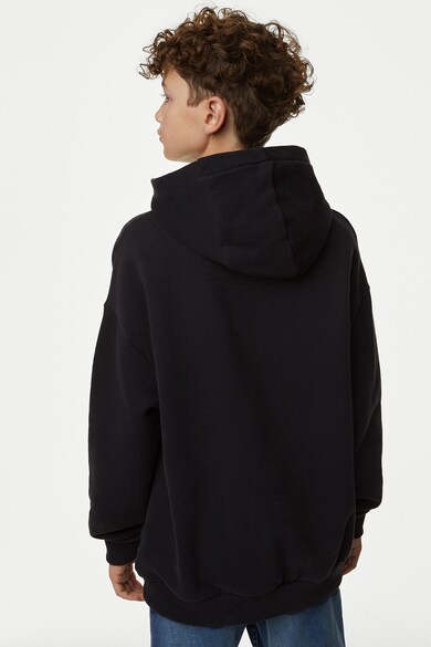 Marks & Spencer Feliratos pulóver kapucnival Fiú