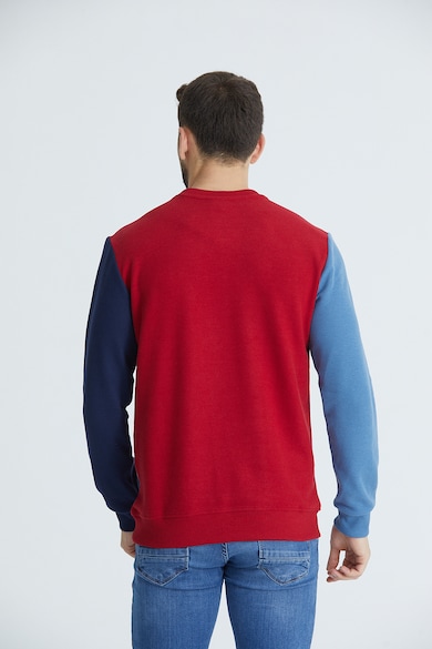 Red, White and Blue Суитшърт Esnora с дизайн с цветен блок Мъже