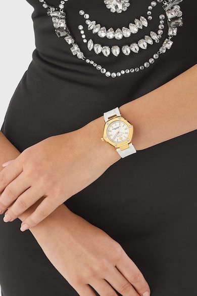 Philipp Plein Шестоъгълен часовник със силиконова каишка Жени