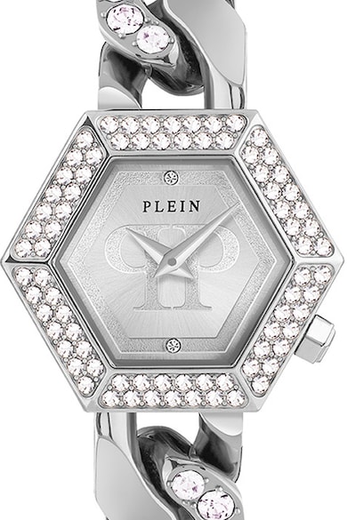 Philipp Plein Кварцов часовник от неръждаема стомана с кристали Жени