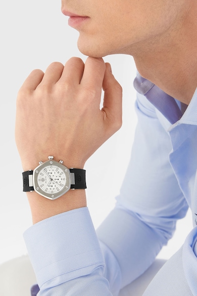 Philipp Plein Часовник със силиконова каишка и хронограф Мъже