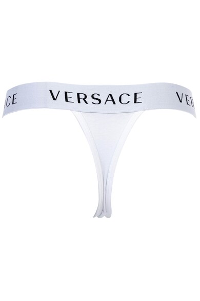 Versace Chiloti tanga cu banda logo in talie Femei