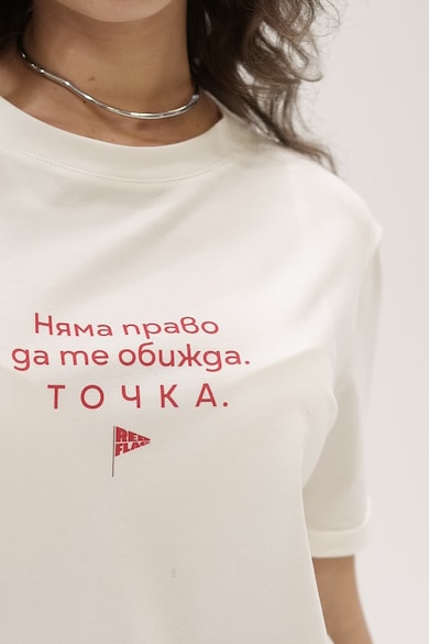 VERYCHI Тениска с овално деколте и надпис Жени