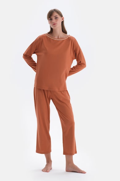 DAGI Pijama lunga din amestec de modal Femei