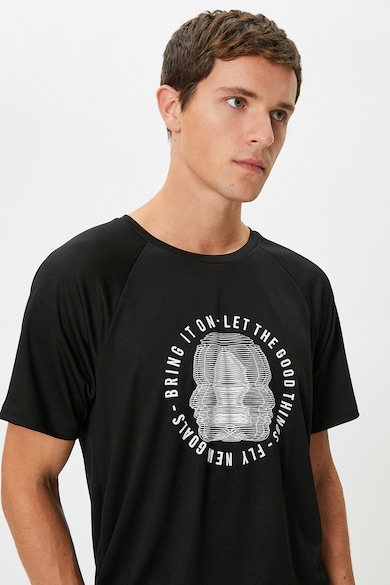 KOTON Тениска с овално деколте и щампа Мъже