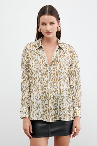 KOTON Риза с леопардова шарка Жени