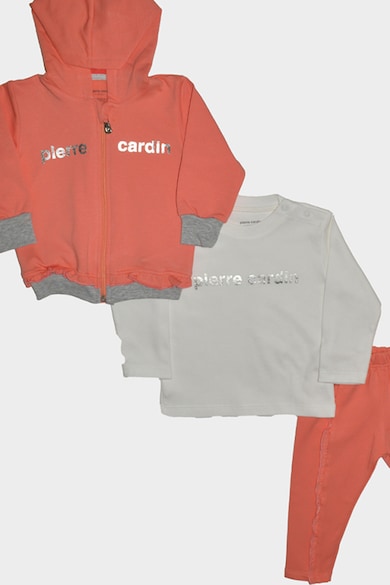 Pierre Cardin Худи, блуза и панталон с лого - 3 части Момичета