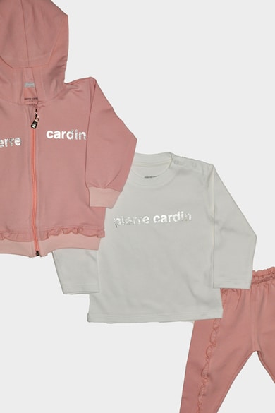 Pierre Cardin Kapucnis pulóver, felső és nadrág szett logóval Lány