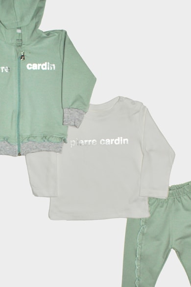 Pierre Cardin Худи, блуза и панталон с лого - 3 части Момичета