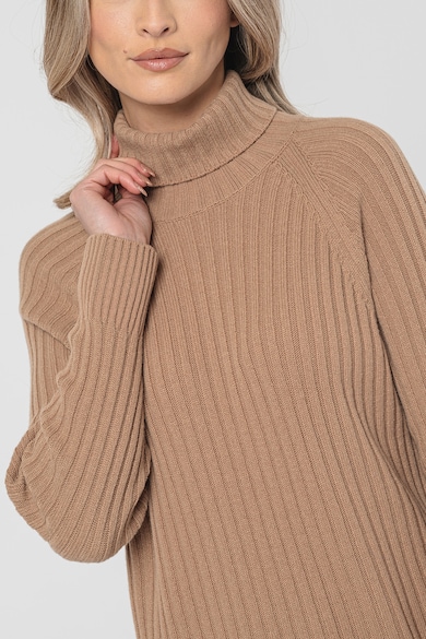 United Colors of Benetton Rochie-pulover din amestec de lana cu guler inalt Femei