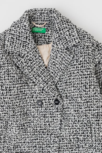 United Colors of Benetton Palton din amestec de lana cu nasturi Fete