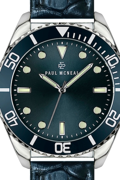 Paul McNeal Часовник с кожена каишка и кварц Мъже
