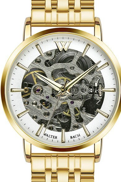 Walter Bach Автоматичен часовник с верижка от неръждаема стомана Жени