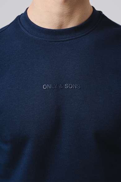 Only & Sons Суитшърт с органичен памук с овално деколте Мъже