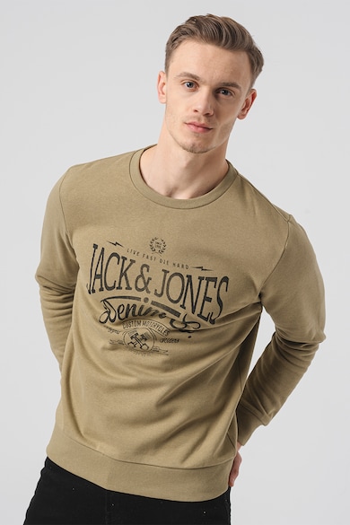 Jack & Jones Eric kerek nyakú logós pulóver férfi