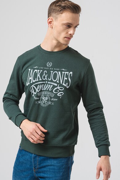 Jack & Jones Eric kerek nyakú logós pulóver férfi