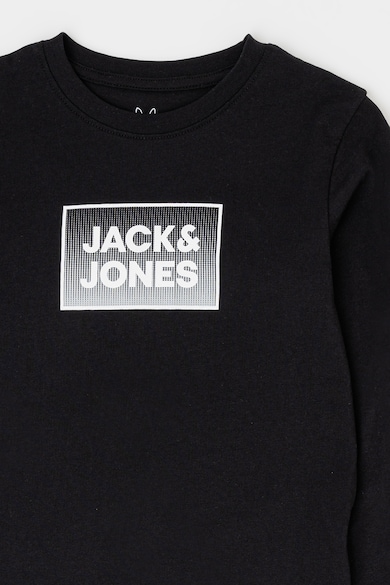 Jack & Jones Bluza de trening cu decolteu rotund si logo Baieti