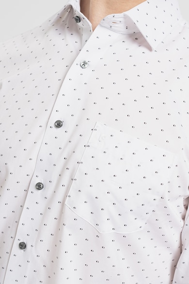 Pierre Cardin Памучна риза с фигурална шарка Мъже