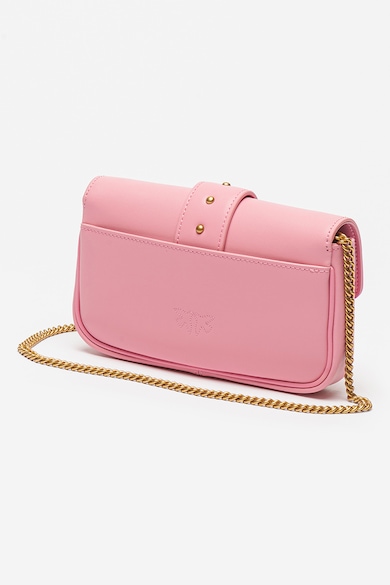 Pinko Geanta crossbody de piele cu clapa Love One Femei