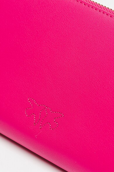 Pinko Ryder cipzáros bőr pénztárca kisméretű fémlogóval női