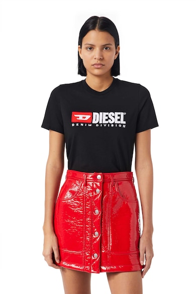 Diesel Kerek nyakú logómintás póló női