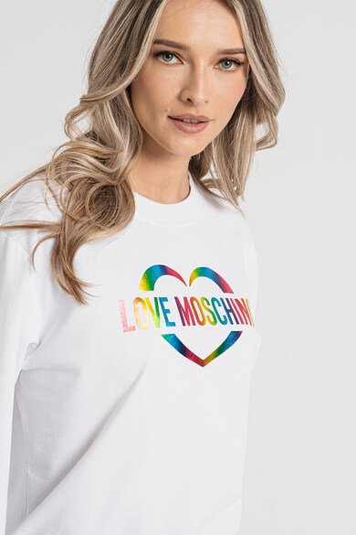 Love Moschino Logómintás pulóver női